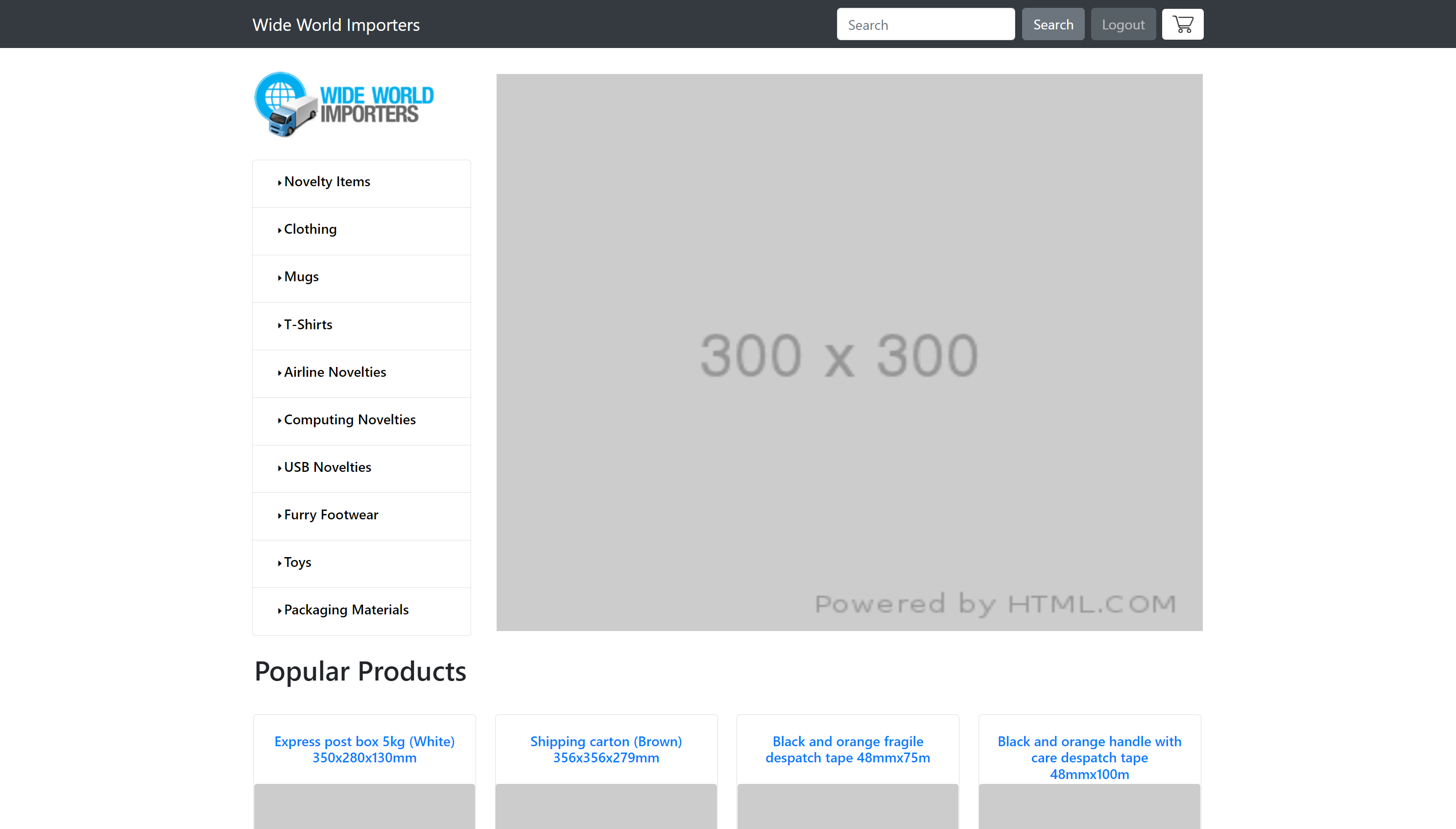 PHP based webshop